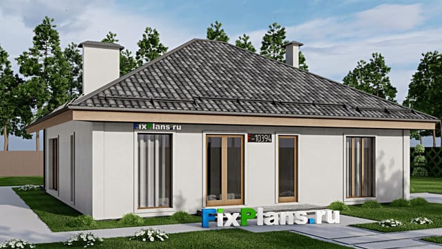 Одноэтажный дом F-10394