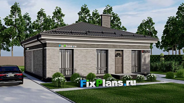 Одноэтажный дом F - 2528